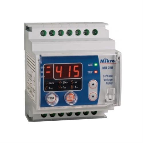 Relay bảo vệ điện áp đa tính năng Mikro MU 250-415V